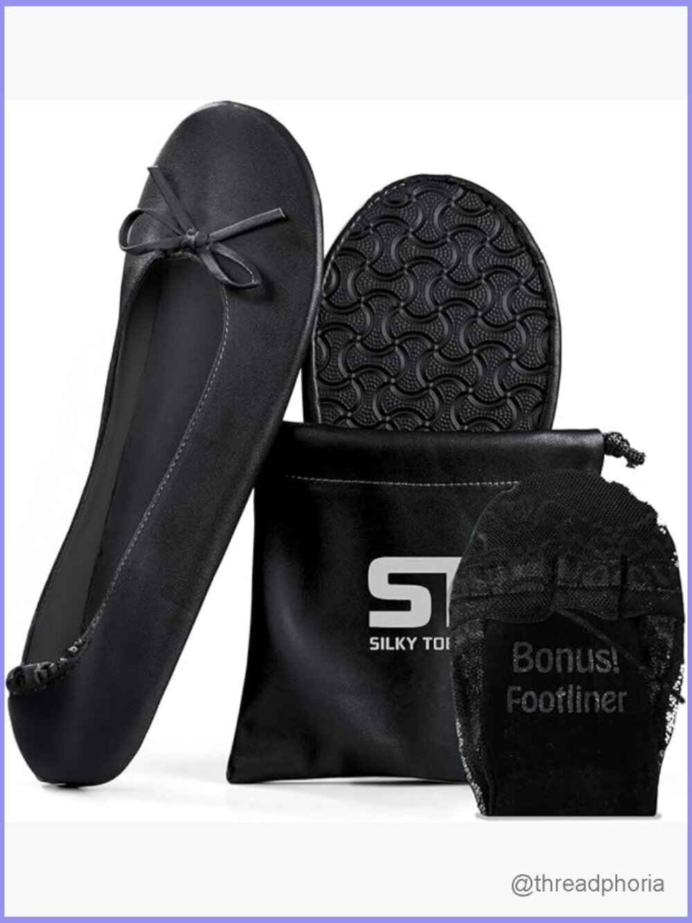 Foldable Ballet Flats - Comfort Travel Shoes for Wedding & Party